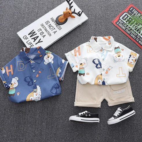 Boys summer suit two-piece set